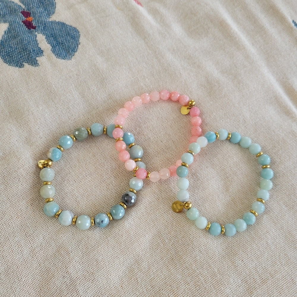 Set of 3 STUD MUFFIN BOSTON Bracelets